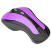PR-01 1600 DPI 7 llaves volando ardilla inalámbrica ratón 2.4g gyroscopio juego ratón (púrpura negro)
