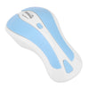 PR-01 1600 DPI 7 llaves volando ardilla inalámbrica ratón 2.4g gyroscopio juego ratón (azul blanco)