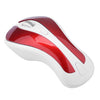 PR-01 1600 DPI 7 llaves volando ardilla inalámbrica ratón 2.4g gyroscopio juego ratón (rojo blanco)