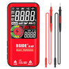 Bside Digital Multímetro 9999 Cuenta Cuenta LCD Pantalla de color DC CA Voltaje Capacitancia Diodo Medidor, Especificación: S10 Versión de batería seca (rojo)