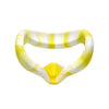 VR silicona cubierta de ojo anti-sudor y descontaminación Color VR Gafas para Oculus Quest 2 (blanco amarillo)