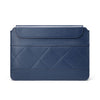 Bolsa de cuero de microfibra delgada y liviana para computadora portátil, modelo aplicable: 13-14 pulgadas (azul)