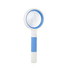 3 PCS Lectura de mano Lupa lupa Lente de cristal Anti-Skid Manija Antiguo Hombre Lectura Reparación Identificación Lupa, especificación: 50 mm 7 veces (blanco azul)