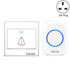 CACAZI H10 1 por 1 timbre inteligente inalámbrico sin batería, enchufe: enchufe de Reino Unido (blanco)