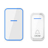CACAZI Home Smart Digital Wireless Doorbell Remote Electronic Doorbell Anciano Buscapersonas, Estilo: Enchufe del Reino Unido (Blanco)