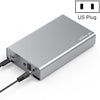 BluenDless U35Q 3.5 pulgadas Caja de disco duro de metal completo Tipo-C / USB3.0 SATA Serial Desktop PC Caja de disco duro externo Tapón de EE. UU. (Tipo-C)