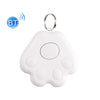2 PCS HYC-09 PAW PAW Bluetooth Anti-perdido Dispositivo PET Localizador de seguimiento de mascotas Llavero Búsqueda inteligente Alarma de dos vías (blanco)