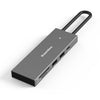 Blueendless 4K60Hz + Puerto de datos Estación de acoplamiento tipo C Divisor USB3.0, Especificaciones: Lectura de tarjetas 7 en 1 Gris