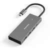 Blueendless 4K60Hz + Puerto de datos Estación de acoplamiento tipo C Divisor USB3.0, Especificaciones: 6 en 1 Gris
