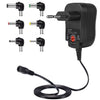 C5 3-12V 12W Tensión regulable regulable Adaptador de alimentación Adaptador de alimentación Cargador multifunción con puntas de DC (enchufe de la UE)