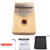 Pollo de 17 tonos Piano Kalimba Principiantes Introducción Finger Piano, Color: Kit de madera
