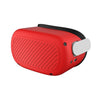 Gafas VR Carcasa protectora impermeable de silicona a prueba de polvo y caídas para Meta Quest (rojo)