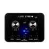 X7 Tarjeta de sonido Cambiador de voz Teléfono móvil y computadora Compatible con tarjeta de sonido Live Live Live Llamada de voz electrónica externa (versión en inglés)