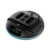 Cargador de mango de luces coloridas D1 para el interruptor de Nintendo / Switch Lite (Negro)