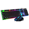 ZGB G21B Colorful Glow USB con cable de teclado con cable (negro)