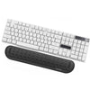 Baona Memoria de silicona Almohadilla de pulsera de algodón Masaje Teclado Mouse Pad, Estilo: Teclado medio (negro)
