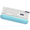 Baona Memoria de silicona Almohadilla de pulsera Masaje Masaje Teclado Alfombrilla De Ratón, Estilo: Teclado grande Resto (Azul)