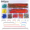 840 PCS 14 Long Longitud Jumper Wire U Forma Forma Soldadura Breadboard Jumper Wire Kit