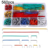 560 PCS 14 Long Longitud Jumper Wire U Forma Soldadura Breadboard Jumper Wire Kit