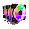 Cool Storm CT-4U-9CM TUBO DE CALENTE DUAL-TORRE CPU Radiador Tubo de cobre de 9 cm Fan para la plataforma Intel / AMD Especificación: Aurora Three-Fan 3 Línea