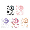 5 PCS 5 en 1 DIY Pegatinas de la cámara de dibujos animados lindos para Fujifilm Instax Mini 11 (Postre Animal Series)