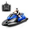 809 2.4g Control remoto Motor Speed Speed Boat Modelo de yate eléctrico de alta velocidad Juguetes de agua para niños, especificación Sola batería (azul)