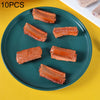 10 PCS Simulación Costillas MODELO MODELO MODELO DE ALIMENTOS SOPORTE SOPTS (Color del caramelo)