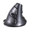 Delux M618 6 teclas verticales caracol ergonómico ratón inalámbrico (negro)
