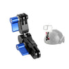 Aleación de aluminio Aleación de 360 grados Adaptador de montaje giratorio Ajustable Conector de brazo para Gopro Hero9 Negro / Hero8 Negro / 7/6/5/5 Sesión / 4 Sesión / 4/3 + / 3/2/1, DJI Osmo Acción, Xiaoyi y otras cámaras de acción (Azul)