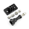 Aleación de aluminio Trípode Casco Casco Adaptador fijo Montaje para Gopro Hero9 Negro / Hero8 Negro / 7/6/5/5 SESIÓN / 4 SESIONES / 4/3 + / 3/2/1, DJI Osmo Acción, Xiaoyi y otras cámaras de acción (Negro "