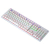 Leave K880 104 Keys Green Eje Axis Office Teclado mecánico cableado, cabel Longitud: 1.6m (blanco)