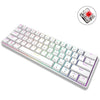 LEAEN K28 61 KEYS OFICINA DE JUEGO COMPUTADORA RGB Bluetooth inalámbrico Bluetooth por cable Teclado mecánico, cabell Longitud: 1.5m, Color: Axis roja (blanco)