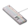 104 llaves del eje verde RGB Luminoso del teclado Juego de computadora USB Teclado mecánico de metal con cable, cabel Longitud: 1.5m, Estilo: Versión ordinaria (blanco)