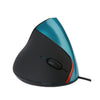 JSY-12 5 TECLAS USB Cableado con cable Mapa vertical Muñeca Ergonómica Ratón óptico (AZUL)