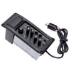 EQ-7545R Guitar Guitar Four-Band Ecualizer EQ Guitarra de madera Modificado Accesorios de instrumentos de pickup (Negro)