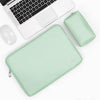 Baona BN-Q001 PU Cuero Portátil Bolsa de portátil, Color: menta verde + bolsa de alimentación, Tamaño: 16/17 pulgada
