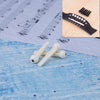 Clavo de cuerda cónica cónica de plástico de 100 piezas para guitarra (blanco)