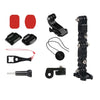 2 set Ciclismo Casco Adhesivo Montaje Multi-articular Sistema fijo para DJI Osmo Acción, Gopro Hero9 Black / Hero8 Negro / 7/6/5/5 Sesión / 4 Sesión / 4/3 + / 3/2/1, Xiaoyi y otrosEstilo de cámaras de acción 3
