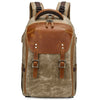 K805 A prueba de agua Batik Canvas Cámara Mochila Liner exterior Hombro Bolso de fotografía (caqui)