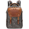 K805 A prueba de agua Batik Canvas Cámara Mochila Liner exterior Hombro Bolso de fotografía (gris)