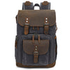 K-86 Bolsa de la cámara de hombro casual Contraste A prueba de agua Batik Canvas Single Digital Cámara Photo Mochila (gris)