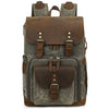 K-86 Hombro Casual Bolsa de la cámara Contraste Impermeable Batik Canvas Single Digital Cámara Photo Mochila (verde)