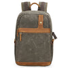 D1383 Outdoor SLR Digital Cámara Mochila Impermeable Batik Canvas Bag (Verde)