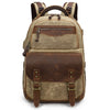 K813 Retro SLR Bolsa de cámara de lona Hombro de la computadora Bolsa de cámara (caqui)