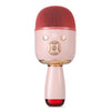 K58 Home Bluetooth Micrófono inalámbrico con lámpara Teléfono móvil K Song Micrófono para niños Audio (rosa)