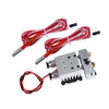 Impresora 3D PIEZAS E3D V6 Tornillo trasero con ventilador de enfriamiento Color mezclado de doble cabeza Kit de bloques de aluminio extruido