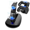 Controlador Cargador Dock LED DUAL USB PS4 Estación de carga Cuna para Sony PlayStation 4 PS4 / PS4 PRO / PS4 Slim