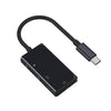 3 en 1 macho USB-C / TYPE-C a 3.5mm + PD 60W CARGA FEMENINO Y AUDIO DE AUDIO DIGITAL (NEGRO)