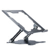 Soporte plegable integrado del ordenador portátil que disipa el soporte plano de escritorio plano (gris espacial profundo)