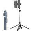 Selfie Sticks Bluetooth plegable giratorio de 360 grados Soporte en vivo, especificación: P220 TK (clip doble)